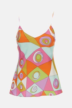 Emilio Pucci Top In Seta Stampata