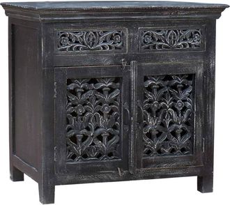 Wanderlust Deco Wanderlust Deco - Recibidor De Madera Acabado Artesanal 90x40x90h Cm