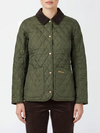 Barbour Giacca trapuntata Annadale slim fit con colletto in velluto a coste
