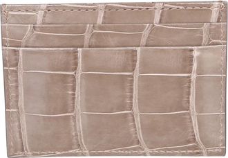 Dell'Oglio Do 100 Lthal 003 Kaarthouder - Heren - Portefeuilles - Beige - ONE Size - Leer - Accessoires