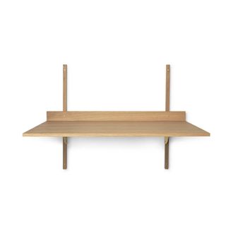 Ferm Living Sector Schreibtisch, Eiche / Messing