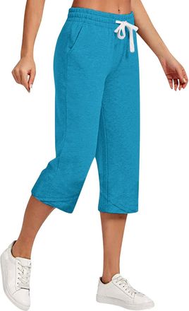 Generic Womens Pajamas and Winter Long Sleeve Pajama Pants Home Suit Can Be Worn Outside Plus Size Stretch Pants (Sky Blue, XXL)