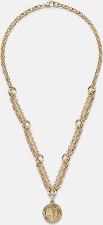 Foundrae Infinite Gratitude 18kt gold pendant necklace with diamond