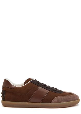 Tod's Panelled Nubuck Sneakers - Brown - 11 (IT45 / UK11)