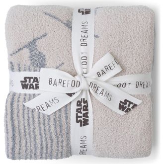 Barefoot Dreams CozyChic Star Wars Galactic Stroller Blanket in Moonwater Multi at Nordstrom