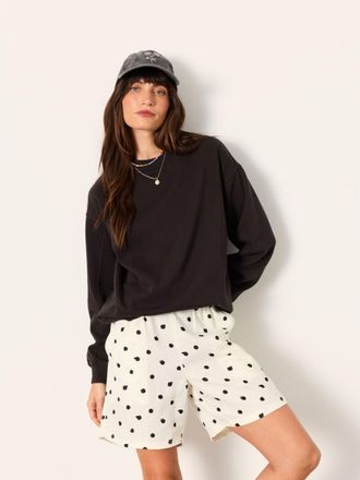 Fat Face FatFace Sienna Black Seam Detail Crew Sweat