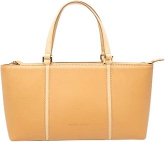 Burberry Pre-owned Tote Bag - Dames - Vintage Shopper - Beige - ONE Size - Leer - Vintage