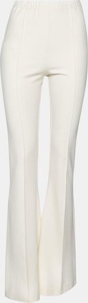 Sablyn Sablyn Ivory Stretch Knit Flared Pants