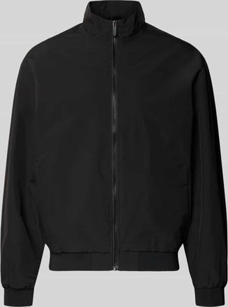 Jack & Jones Jack & Jones Regular Fit Jacke mit Stehkragen Modell Charge in Black, Gr&ouml;&szlig;e XXL