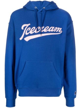Icecream Felpa con ricamo - Blu