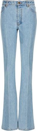 Balmain Denim high-waisted jeans in Blue at Nordstrom, Size 34 Eu