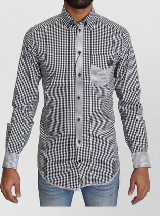 Dolce & Gabbana checked slim-fit shirt