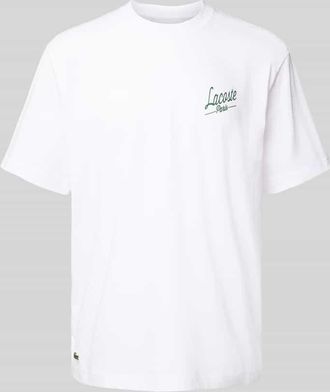 Lacoste Regular Fit T-Shirt aus reiner Baumwolle in Weiss, Größe XXXL