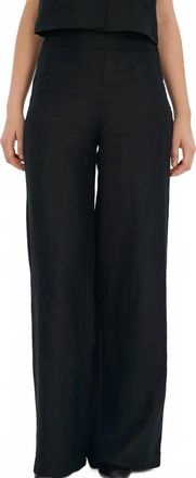 Weill Wide Legged Elasticated Trousers In Black