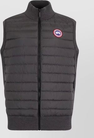 Canada Goose padded nylon vest sleeveless ribbed collar
