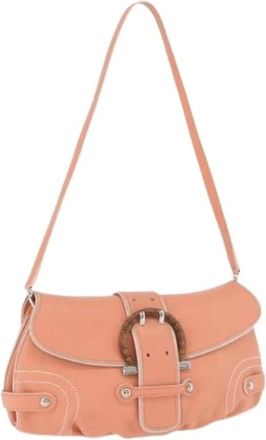 Ferragamo Pre-owned Shoulder Bags, female, Pink, Size: ONE SIZE Pre-owned Shoulder Bag