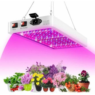 OEM L&aacute;mpara Led De 400 W Para Cultivo De Plantas De Interior, 312 Led De Espectro Completo, Para Crecimiento Vegetativo Y Floraci&oacute;n, Interruptor Doble, Re