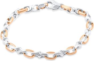Pompeii3 Mens Link 14k Gold (31gram) or Platinum (49gram) 6mm Bracelet 8.25
