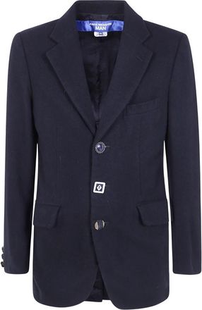 Junya Watanabe Wool Wash Multi Vintage Buttons Jacket - Heren - Blazers - Zwart - M - Wol - Jassen
