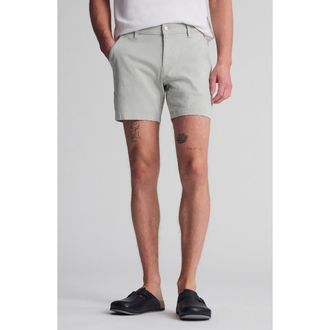 Mavi Nate Flat Front Stretch Twill Shorts in Pistachio Casual Twi at Nordstrom Rack, Size 32
