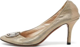 Dior 90mm logo-plaque pumps - Grey