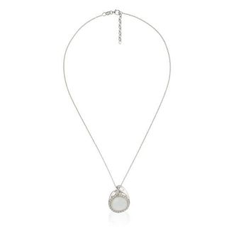 Orphelia WoMens 925 Sterling Silver Pendant with Chain - White ZH-4569 - One Size