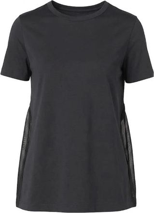 Herno T-Shirts, female, Black, Size: M Cotton T-shirt
