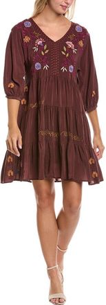 Johnny Was Petite Toni Silk Mini Dress