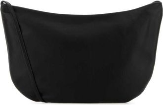 The Row Black Leather Izzy Crossbody Bag