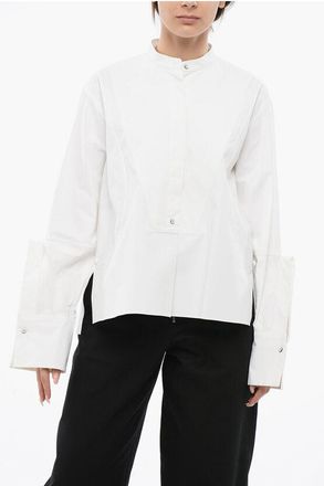 Jil Sander Over CRUISE Shirt with Asymmetric Trim size 40
