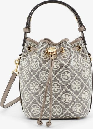 Tory Burch Borsa a secchiello T Monogram in tela spalmata - TORY BURCH - gender_Woman