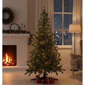 Dmora &Aacute;rbol De Navidad 150 Cm Jingles, 36 Ramas, Hecho En Italia, 150h Cm Verde