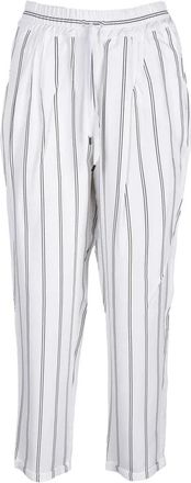 Rocco Ragni Satin-Finish Trousers with Vertical Stripes