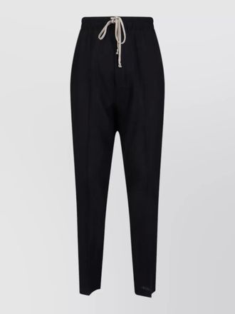Rick Owens wool straight-leg drop-crotch trousers