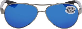 Costa LORETO Blue Mirror Polarized Glass Pilot Ladies Sunglasses 6S4006 400614 56