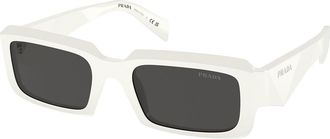 Prada PR 27ZSF Asian Fit 17K08Z Mens Sunglasses White Size 55