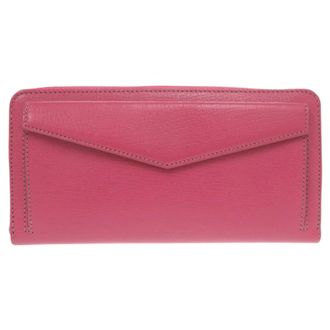 Cartier Pink Leather Long Wallet (Bi-Fold) (Pre-Owned)