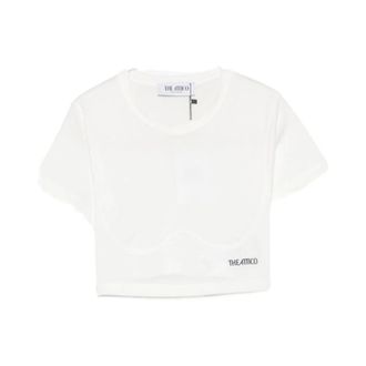 The Attico T-shirts and Polos - female - The Attico - T-Shirts - White - S - Tops