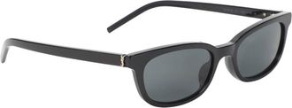 Saint Laurent Black M160 Rectangular Sunglasses