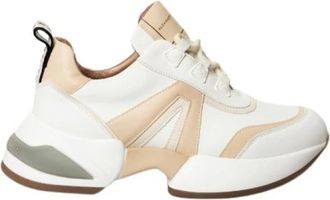Alexander Smith Marmer Sneakers in Wit/Beige Leer - Dames - Sneakers - Beige - 40 EU - Leer - Schoenen