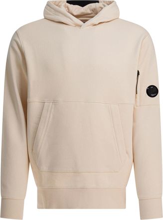 C.P. Company Mens Diagonal Raised Sweatshirt - Cream Cotton - Size Small