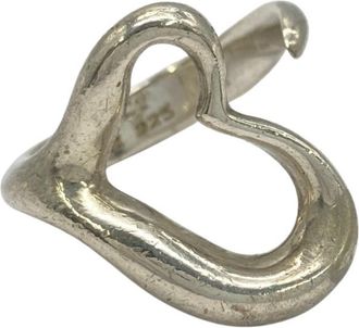 Tiffany & Co. Open Heart Silver Silver 925 Band Ring (Pre-Owned)