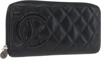 Chanel Pre-owned Wallets, female, Black, Size: ONE SIZE Pre-owned Vintage Long Wallet