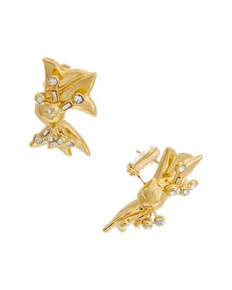 Oscar De La Renta Mill Bow Earrings