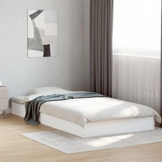 Berkfield Home Bed Frame without Mattress White 90x190 cm Single Engineered Wood