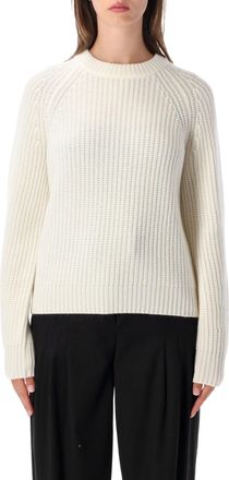 Lisa Yang Miki Chunky Ribbed Knit Crewneck Sweater