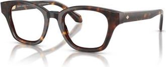 Giorgio Armani 47mm Rectangle optical glasses in Tortoise at Nordstrom
