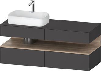 Duravit Qatego Consola Mueble Bajo Lavabo, 2 Extensiones, 2 - Duravit