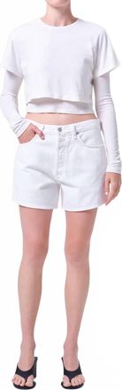 A Gold E Leith Short In Marshmallow
