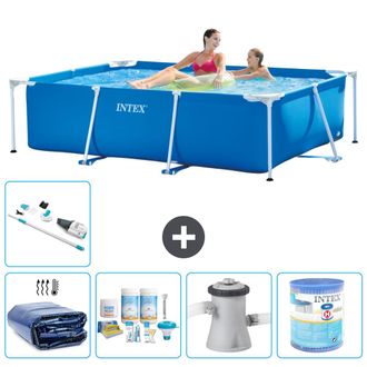 Intex Piscina Con Estructura Rectangular - 220x150x60 Cm - 7-piezas S40016
